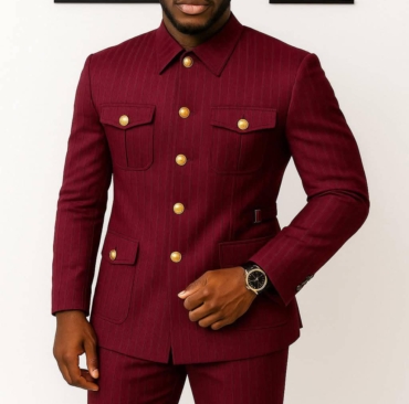 DFE Crimson Regent Kaftan Set