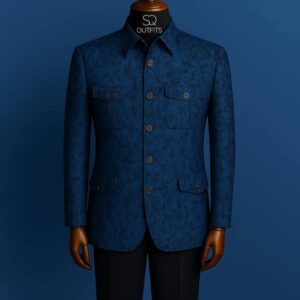 Azure Monarch Kaftan Set