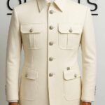 Ivory Commander Kaftan Set