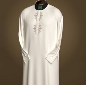 Ivory Heritage Embroidered Kaftan