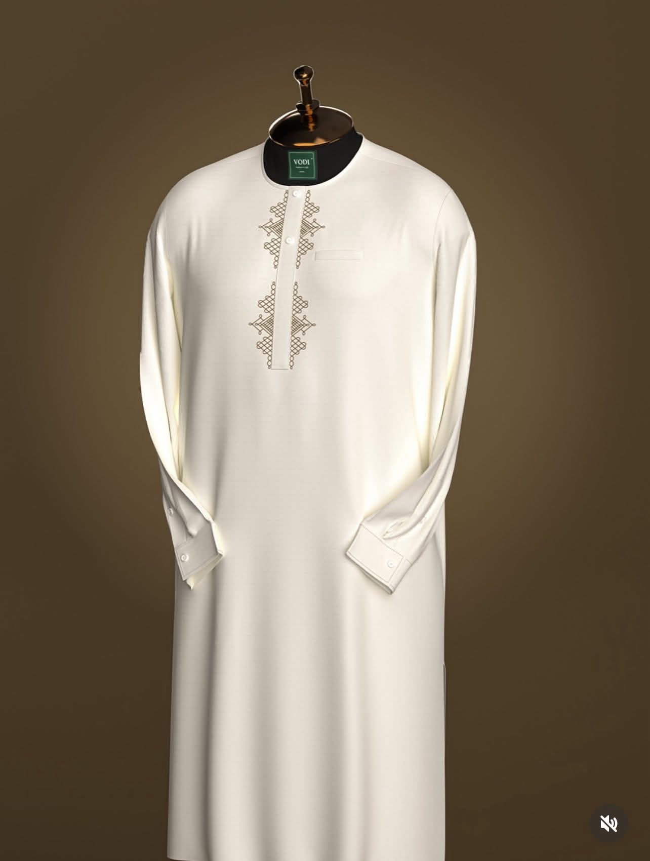 Ivory Heritage Embroidered Kaftan