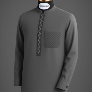 Graphite Prime Contrast Kaftan