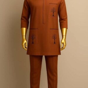 Terra Roots Embroidered Kaftan Set